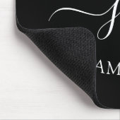 Modern Eenvoudig Monogram Muismat (Hoek)