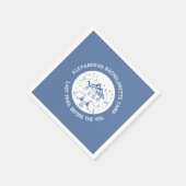 Modern eenvoudig Mountain Camp Weekend Bachelorett Servet (Hoek)