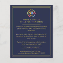 Modern Eenvoudig Navy Blue Business Logo Promotion