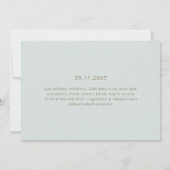 Modern & eenvoudig neutraal Baby shower Kaart (Achterkant)