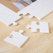 Modern Eenvoudig Oma Hart 8 Fotocollage Custom Legpuzzel (Zijkant)