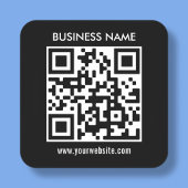 Modern eenvoudig ontwerp | Eenvoudig uw QR-code up Vierkante Sticker