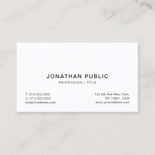 Modern Eenvoudig Ontwerp Elegant Professioneel Aan Visitekaartje
