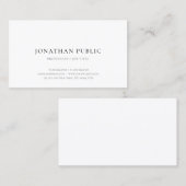 Modern eenvoudig ontwerp Elegant Sjabloon Professi Visitekaartje (Voorkant / Achterkant)