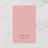 Modern eenvoudig ontwerp Elegante trendkleuren Sja Visitekaartje (Voorkant)