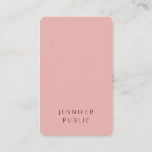 Modern eenvoudig ontwerp Elegante trendkleuren Sja Visitekaartje (Voorkant)