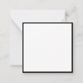 Modern eenvoudig ontwerp Sjabloon Elegante zwarte (Achterkant)