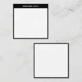 Modern eenvoudig ontwerp Sjabloon Elegante zwarte (Voorkant / Achterkant)