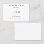 Modern eenvoudig ontwerp Sjabloon Professional Visitekaartje (Voorkant / Achterkant)