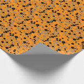 Modern eenvoudig Oranje terrazzokrappelpapier Cadeaupapier (Hoek)