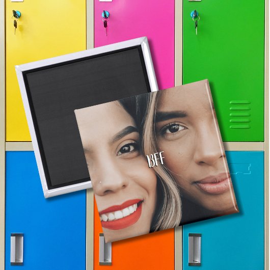 Modern Eenvoudig Overal Foto BFF Magneet