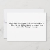 Modern Eenvoudig Paarse en Gouden Sequin Script Bedankkaart (Achterkant)