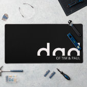 Modern eenvoudig paasontwerp met Kinder kindername Bureaumat