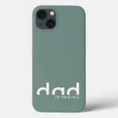 Modern eenvoudig paasontwerp met Kinder kindername Case-Mate iPhone Case (Achterkant)