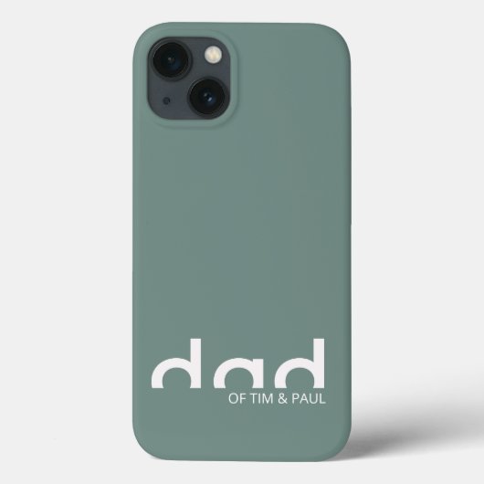 Modern eenvoudig paasontwerp met Kinder kindername Case-Mate iPhone Case (Achterkant)