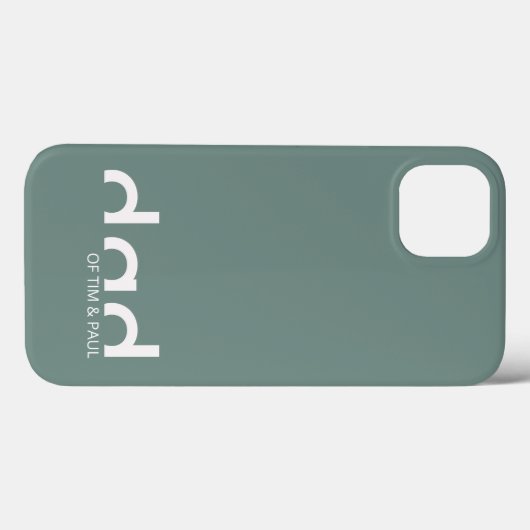 Modern eenvoudig paasontwerp met Kinder kindername Case-Mate iPhone Case (Achterkant (horizontaal))