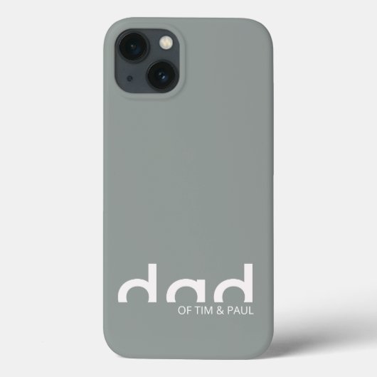 Modern eenvoudig paasontwerp met Kinder kindername Case-Mate iPhone Case (Achterkant)