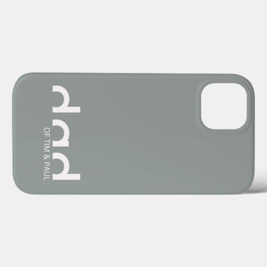 Modern eenvoudig paasontwerp met Kinder kindername Case-Mate iPhone Case (Achterkant (horizontaal))
