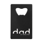 Modern eenvoudig paasontwerp met Kinder kindername Creditkaart Flessenopener (Achterkant)