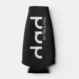 Modern eenvoudig paasontwerp met Kinder kindername Flesjeskoeler