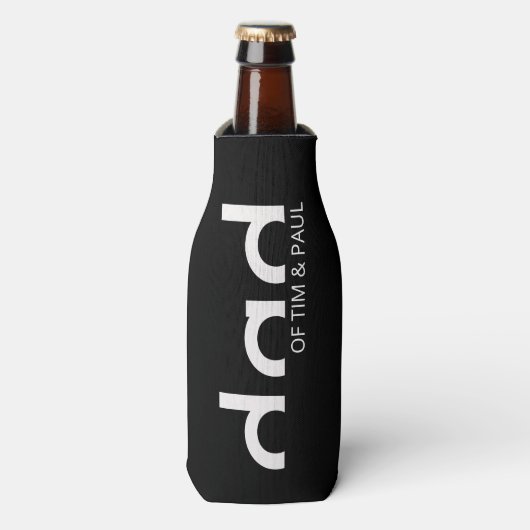 Modern eenvoudig paasontwerp met Kinder kindername Flesjeskoeler (Fles Voorkant)