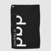 Modern eenvoudig paasontwerp met Kinder kindername Golfhanddoek (Voorkant)