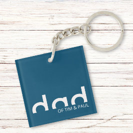 Modern eenvoudig paasontwerp met Kinder kindername Sleutelhanger