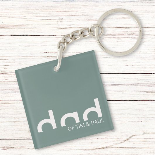 Modern eenvoudig paasontwerp met Kinder kindername Sleutelhanger