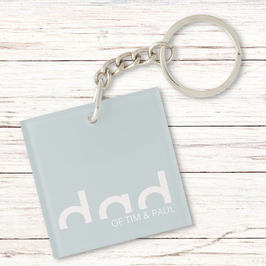 Modern eenvoudig paasontwerp met Kinder kindername Sleutelhanger