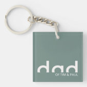 Modern eenvoudig paasontwerp met Kinder kindername Sleutelhanger (Voorkant)