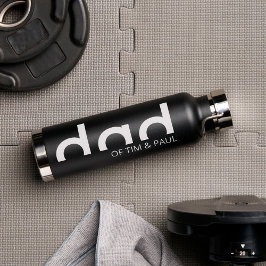 Modern eenvoudig paasontwerp met Kinder kindername Waterfles