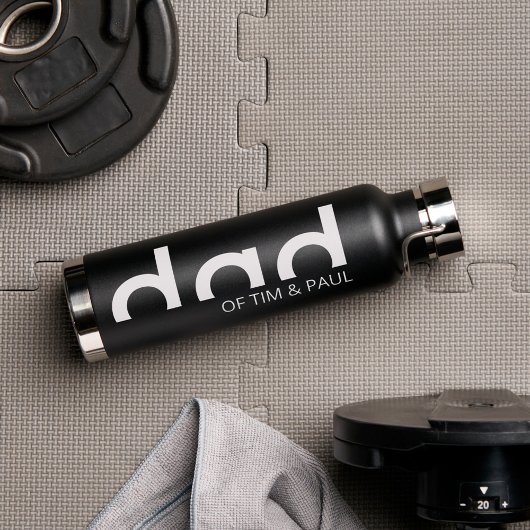 Modern eenvoudig paasontwerp met Kinder kindername Waterfles