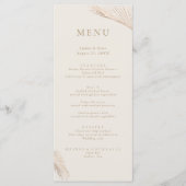 Modern eenvoudig palmblad menu (Voorkant)