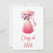 Modern eenvoudig pastel Afstuderen Kaart (Voorkant)