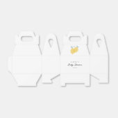 Modern eenvoudig pastel citrus citruscitroenen Bab Bedankdoosjes (Uitgevouwen)