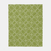 Modern eenvoudig patroon fleece deken (Voorkant)