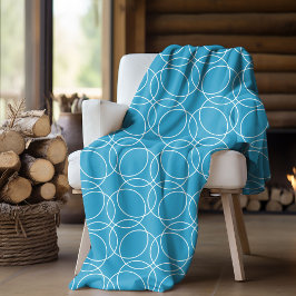Modern eenvoudig patroon fleece deken