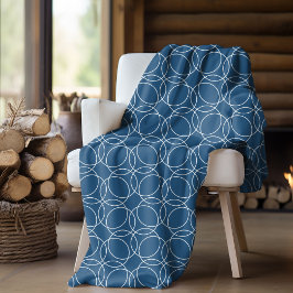 Modern eenvoudig patroon fleece deken