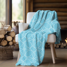 Modern eenvoudig patroon fleece deken