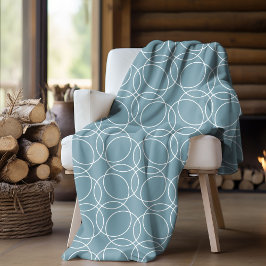 Modern eenvoudig patroon fleece deken