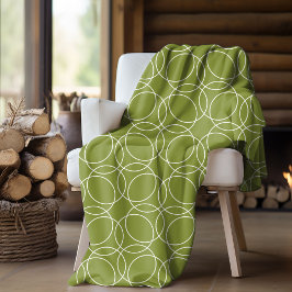 Modern eenvoudig patroon fleece deken