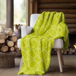 Modern eenvoudig patroon fleece deken