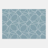 Modern eenvoudig patroon in groen inpakpapier vel (Voorkant 2)