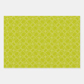 Modern eenvoudig patroon in groen inpakpapier vel (Voorkant)