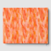 Modern eenvoudig Peach Bruiloft gastenboek (Achterkant)