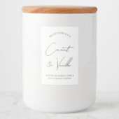 Modern Eenvoudig Product Verpakking Kaars Label Voedselcontainer Etiket (Voorkant)