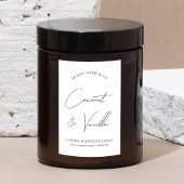 Modern Eenvoudig Product Verpakking Kaars Label Voedselcontainer Etiket