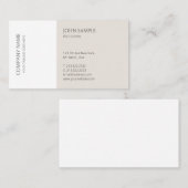 Modern Eenvoudig Professioneel Elegant Sjabloon To Visitekaartje (Voorkant / Achterkant)