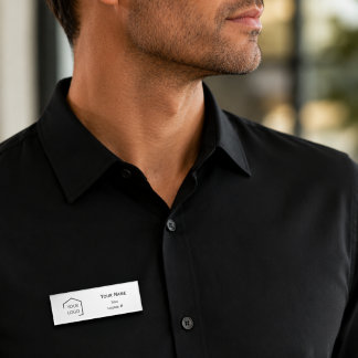 Modern Eenvoudig Professioneel Logo Magnetisch Naambadge