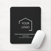 Modern Eenvoudig Professioneel Logo Muismat (Met muis)